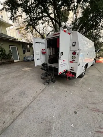 Magnet Plumbing service vehicle on-site for Faucet Repair in Clearwater Beach